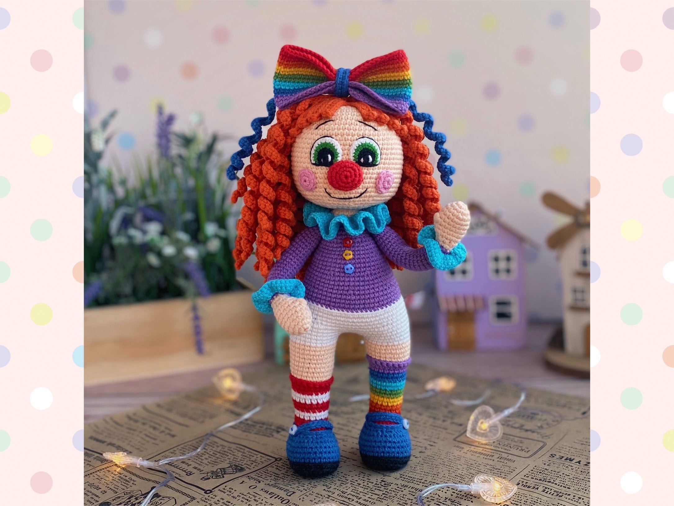Crochet clown doll pattern free hotsell