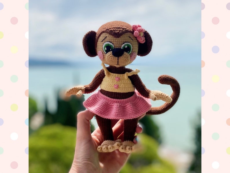 Crochet Pattern Doll Monkey. Tutorial Monkey in English in - Etsy