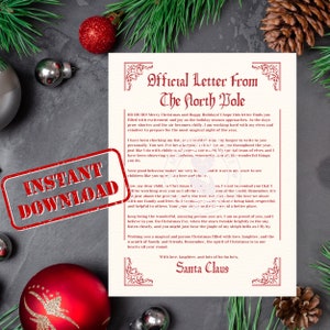 Letter From Santa| Good List| Christmas