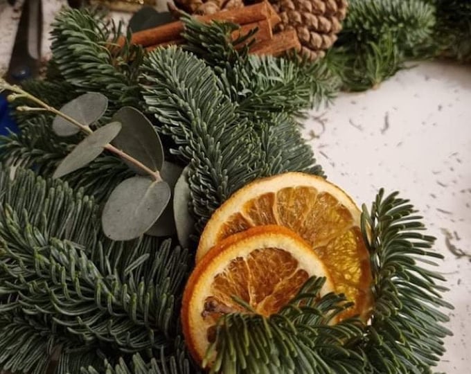 Make Your Own Christmas Wreath Kit .. With Fresh Foliage and FREE