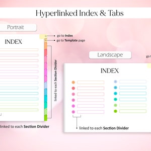 Link Paper Layout Digital Notebook, Hyperlinked Sections, Paper Templates (digital ...