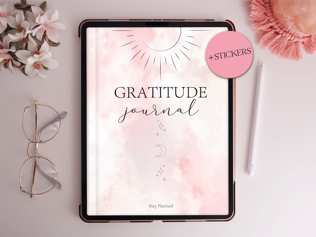 Digital Gratitude Journal for iPad & Tablets | Daily Gratitude Planner ...