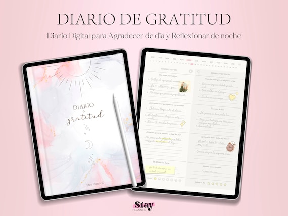 Spanish Digital Gratitude Journal, Daily Reflection (PDF)