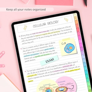 Digital Notebook for iPad & Tablets | 20 Tab Hyperlinked Notebook ...