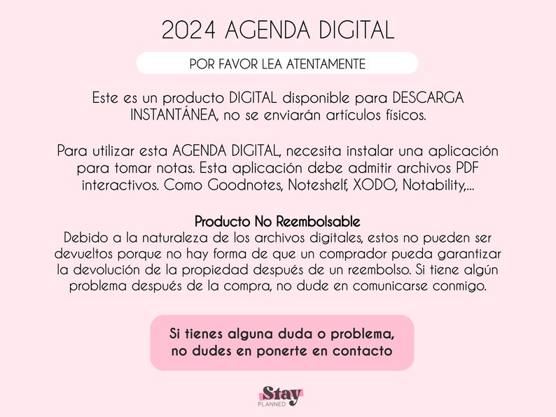 Planificador digital español 2024 con enlaces a Google Calendar para configurar recordatorios, planificador de iPad y tableta, diario de retratos, plantillas minimalistas imagen 10