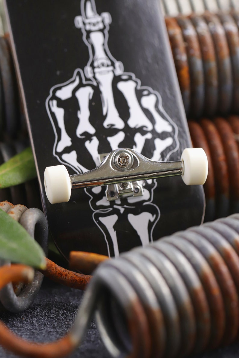 Skull Fingerboards Genesis Trucks Chrome/chrome Polished Etsy