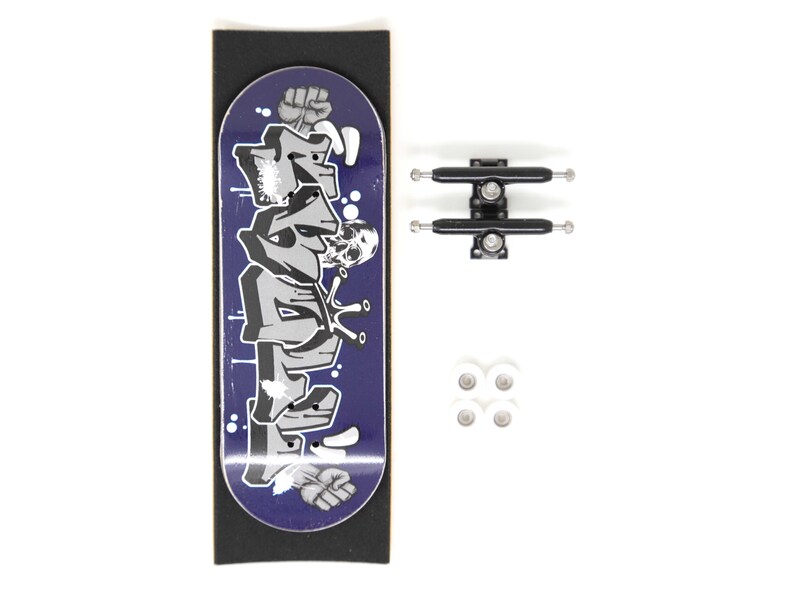 Skull Fingerboards Graffiti Pro Complete Wooden Fingerboard Etsy