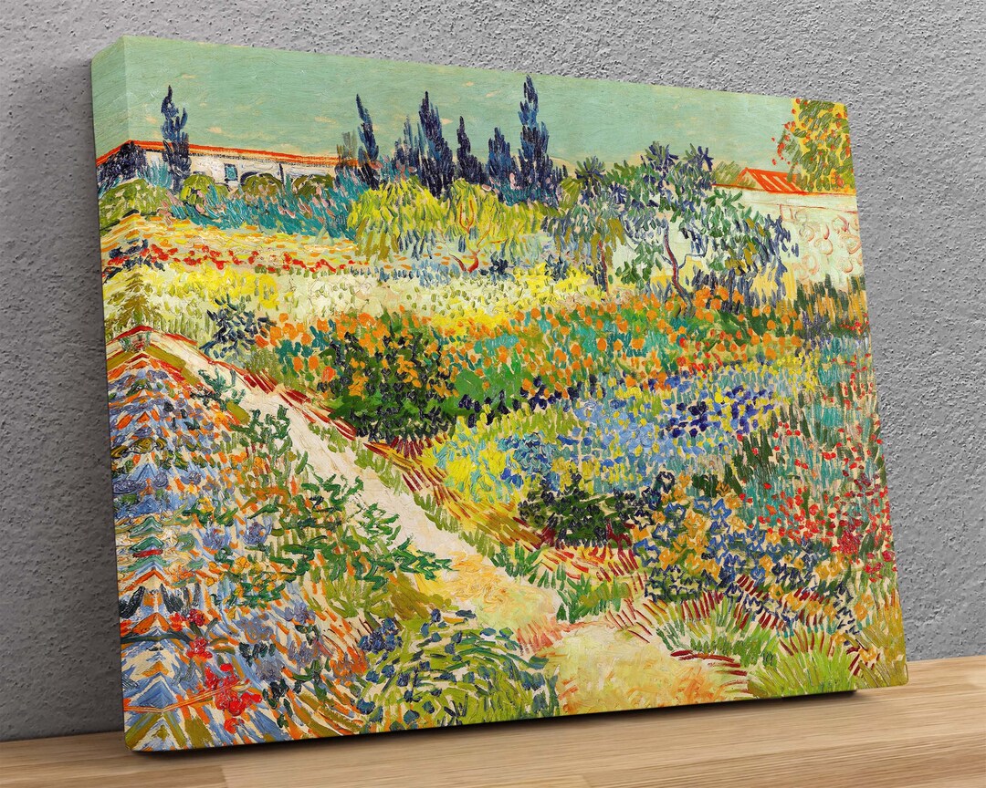Vincent Van Gogh Garden at Arles Canvas Reproduction, Art for Home