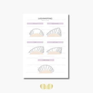 Lash Mapping Guide Eyelash Extensions