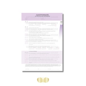 Questionnaire UV Eyelash Extensions