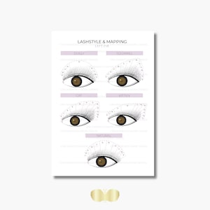 Extensions de cils Lashstyle et cartographie des cils