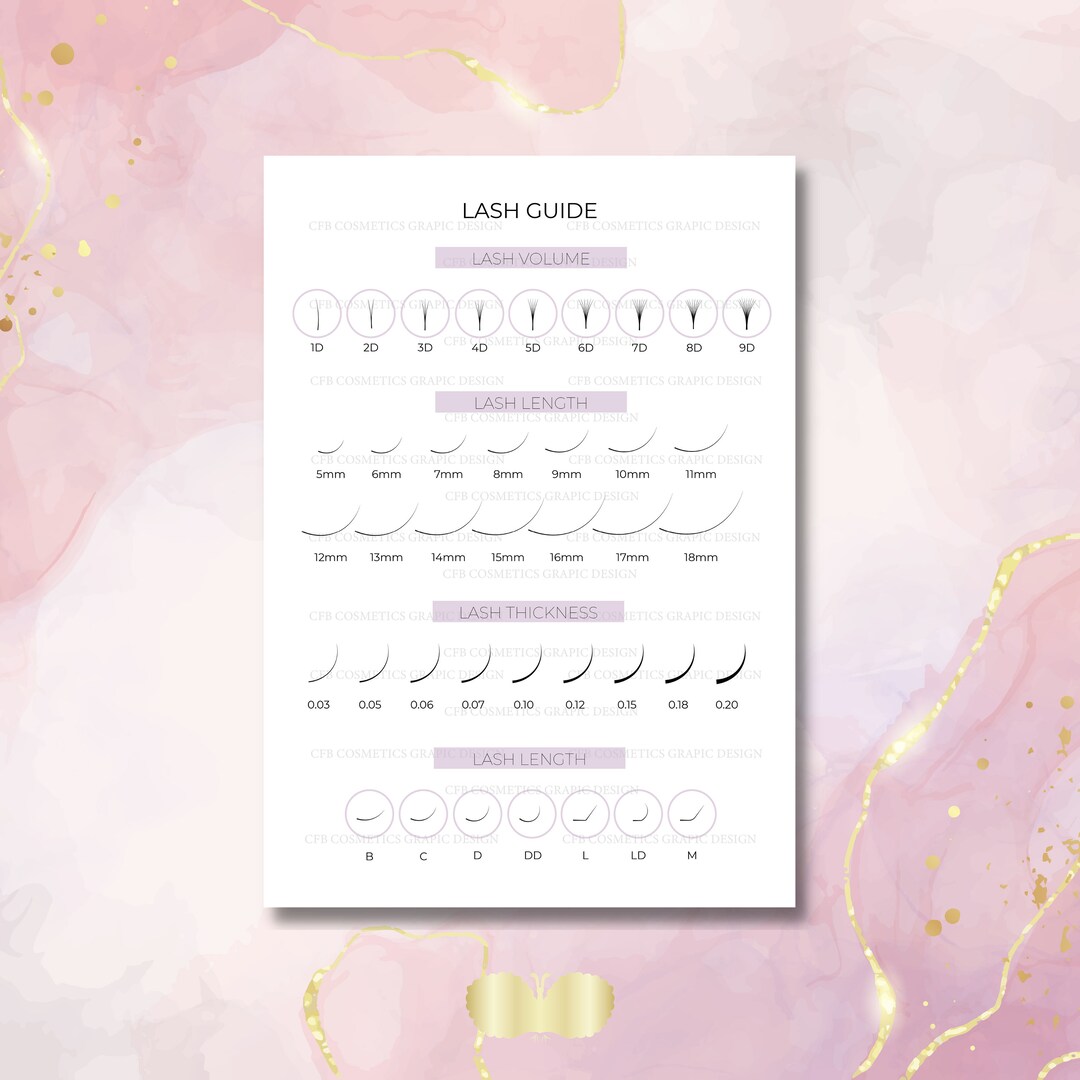 Lash Extension Guide Etsy