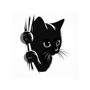 Adorable Cat Kiss-Cut Stickers, Cute Cat Decor, Pet Lover Gifts, Vinyl Stickers for Laptops, Journals, & More