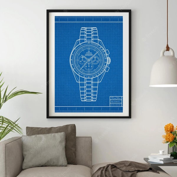 Omega Watch Poster Etsy