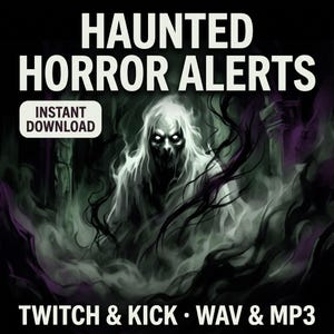 Gruselige Sprachalarme für Twitch & Kick | Unheimliches Flüstern-Soundpaket | WAV MP3