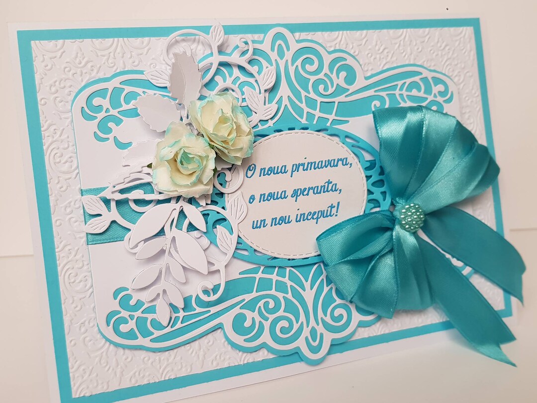 Turquoise Card Example Turquoise Card - Etsy