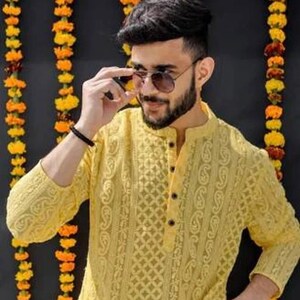 Haldi kurta deals for men