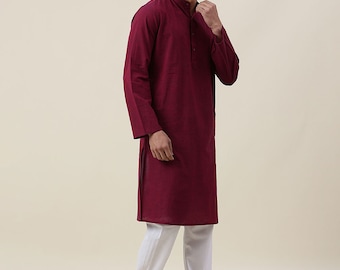 Men's Kurta With Shalwar Suit Handmade Top With Pants Set Party Wear Suit kameez Salwar Set Solid Color Blue Plus size And Colour Available