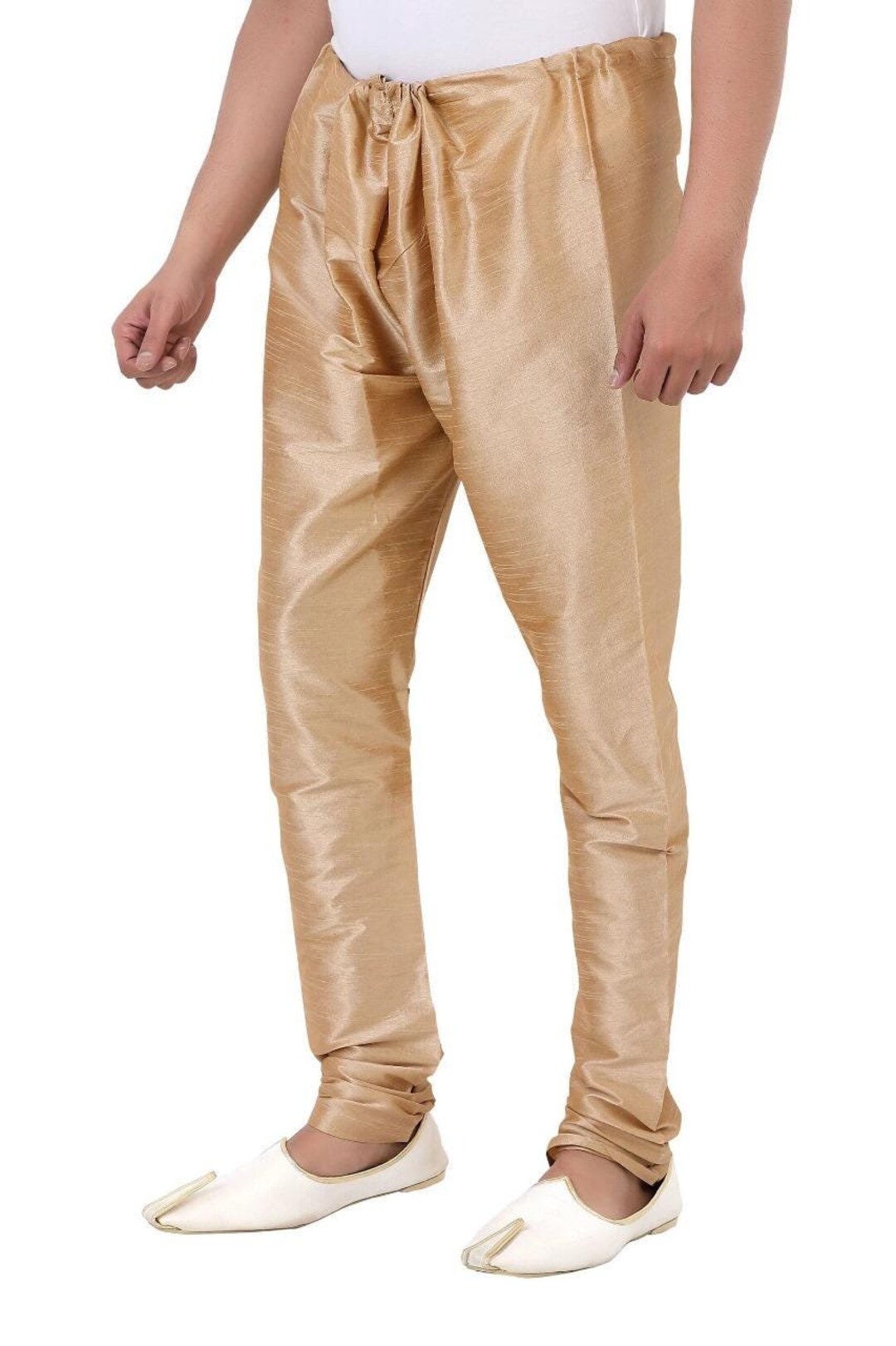 Kurta Pigiama Uomo Sojanya In Seta Dupion – Blu Reale, Vestibilità Regolare, Colletto Classico, Maniche Lunghe - 2