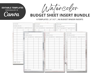 A6 Budget Planner Printable A6 Budget Sheets A6 Budget - Etsy