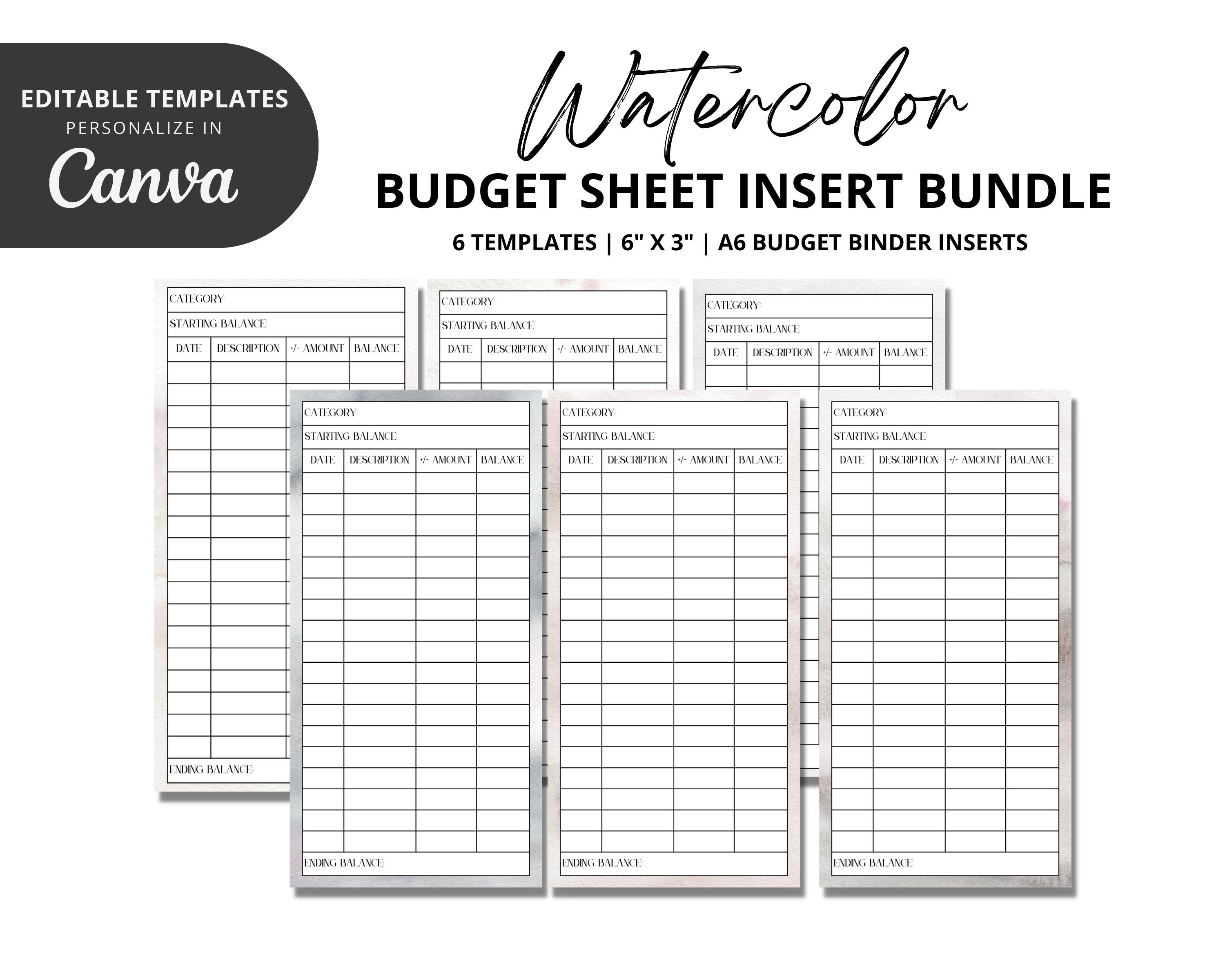 Budget Binder with Zipper Envelopes & Expense Budget Sheets, Large Capacity  A6 Money Organizer for Cash, Cash Envelopes for Budgeting, Cash Stuffing