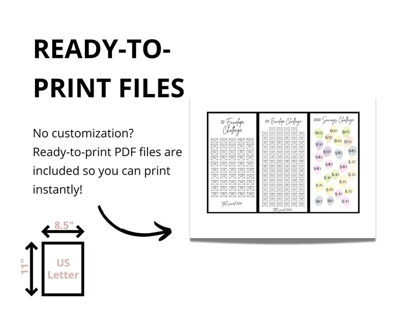 A6 Budget Binder Inserts Ultimate Savings Challenge Bundle Etsy