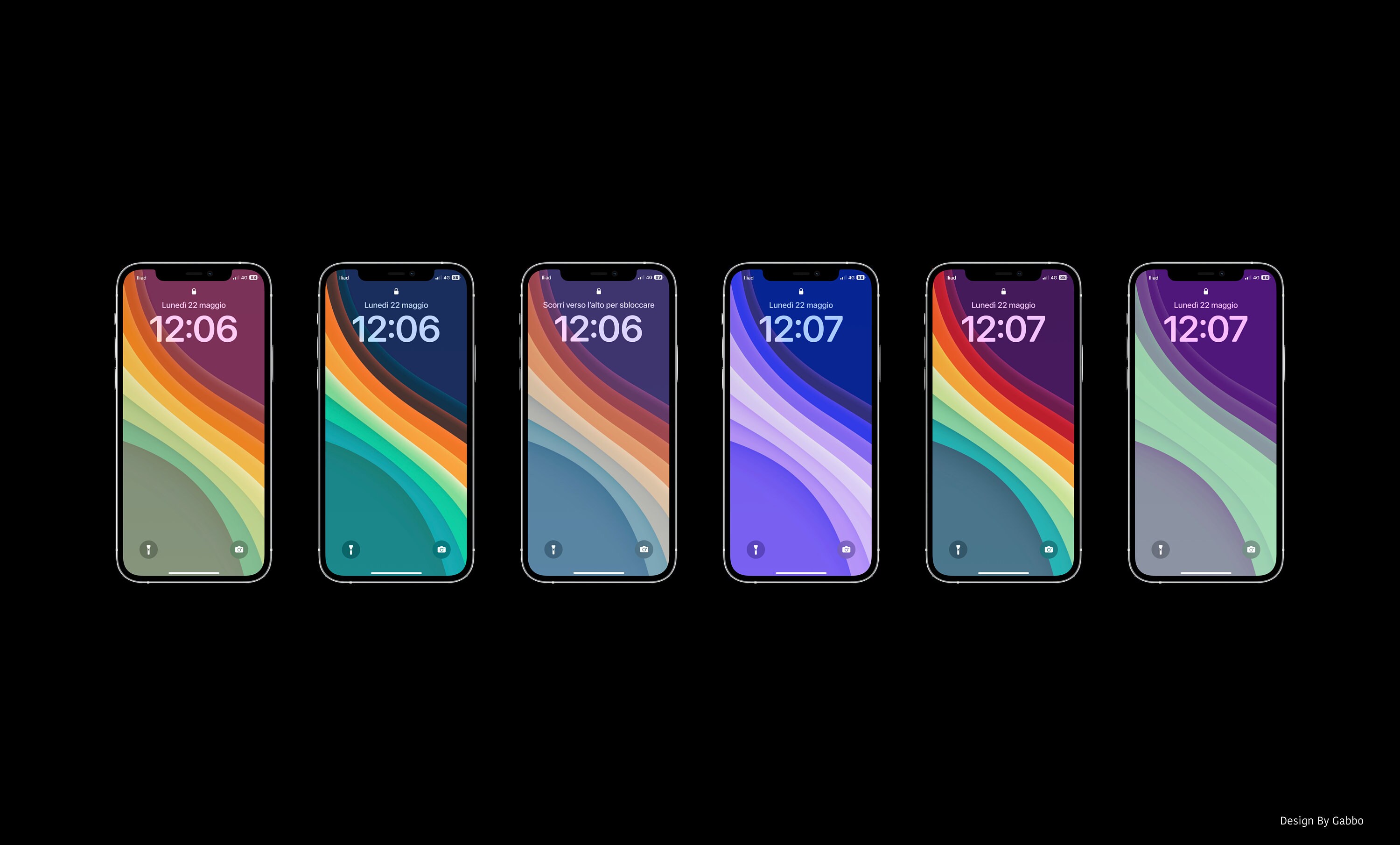 Minimalist Waves 6 Wallpapers Pack for Iphone/android - Series 2