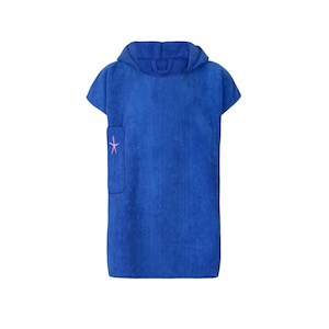 Children&#39;s Towel Poncho - Surf Poncho / Kids towel Poncho / Bath Poncho / Blue Size S