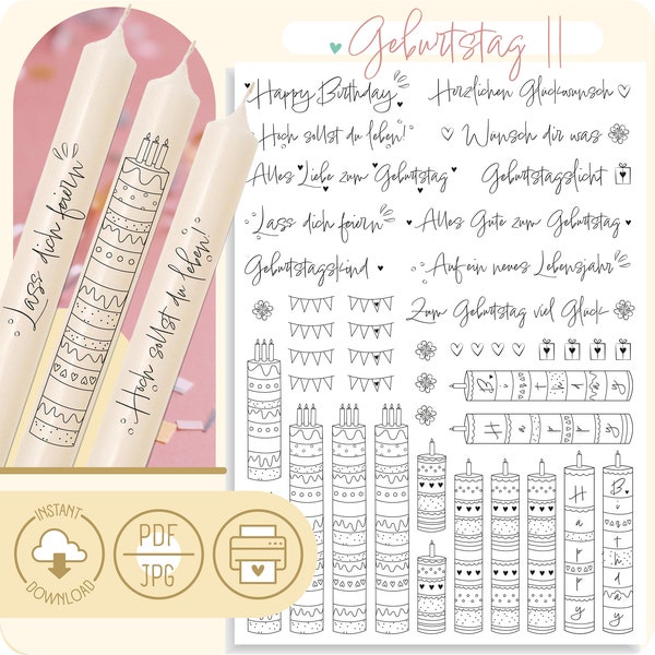 German Candle Clips Etsy