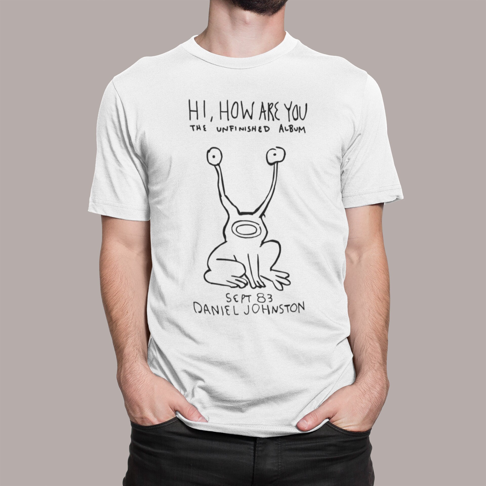 Hi How Are You T Shirt as Worn by Kurt Cobain Retro Daniel