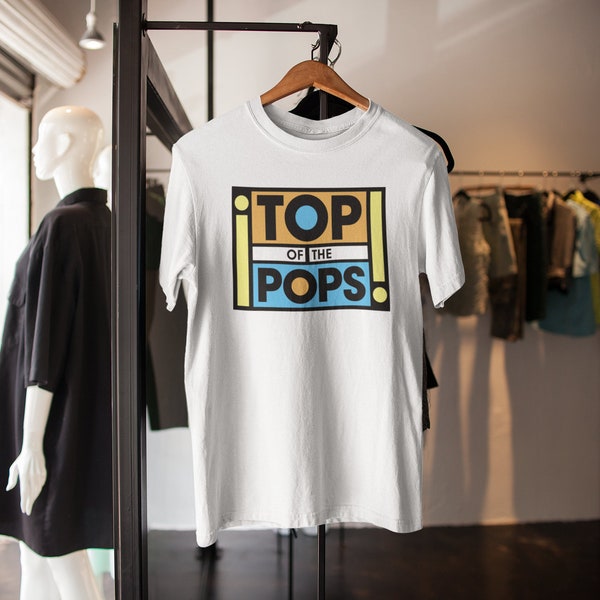 Top Of The Pops T Shirt Vintage Retro Classic Music 60s 70s 80s 90s Adults Kids