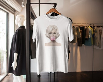 Marilyn Monroe Bubblegum T Shirt Retro Icon Gift Adults Kids