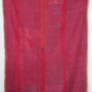 Vintage Kantha Throw, Cotton Kantha Quilt, Cotton Kantha BedSpread