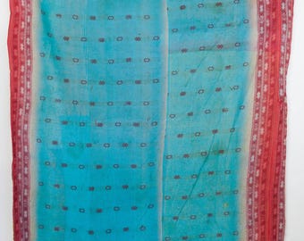 Boho Vintage Kantha Quilt – Handmade Reversible Patchwork Blanket