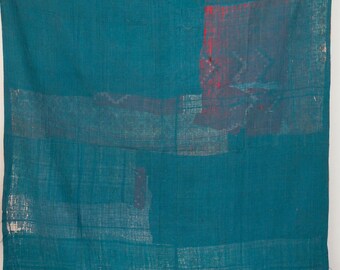 Colcha Kantha Vintage Tamanho Queen Feita à Mão em Algodão Gudri Reversível Estilo Boho