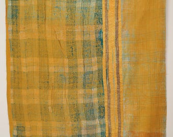 Handmade Vintage Kantha Quilt Indian Cotton Throw Boho Bedding Home Decor