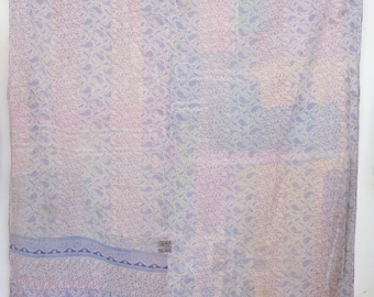 Vintage Kantha Throw Blanket – Ethical Handmade Cotton Quilt