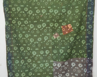 Handmade Indian Kantha Quilt Vintage Cotton Throw Blanket Colorful Bohemian Bed Cover