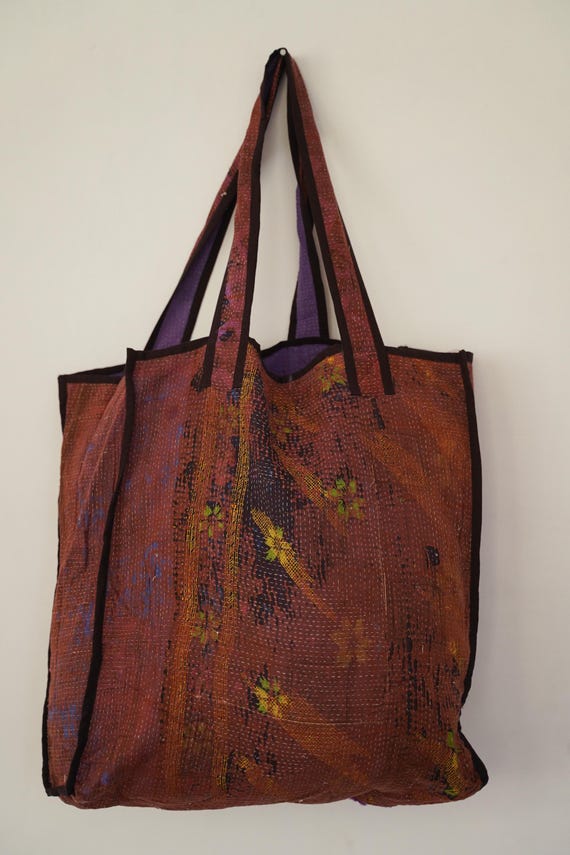 Antique Vintage Kantha Accessories Bag Handmade Designer Organic Cotton Bag Beautiful New Arrival 2022 Bag Vintage Elegant Kantha Tote Bags. Etsy UK