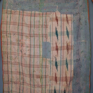 New Year Special Kantha Bedspread Made In India Cotton Kantha Quilt, Vintage Kantha Quilt Gift Item For her One Of A kind Item