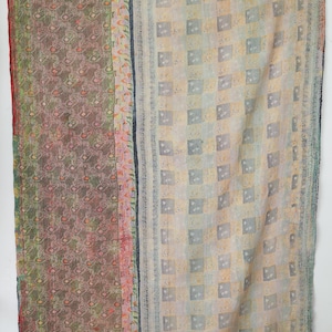 Premium, Cotton Kantha Quilt, Vintage Kantha Quilt, Kantha Bedspread