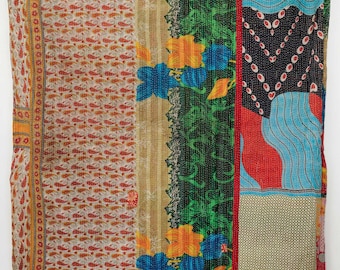 Vintage Kantha Quilt Blanket – Sustainable Handmade Boho Home Decor