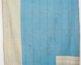 Colcha Kantha vintage exclusiva – Manta de retalhos de algodão feita à mão