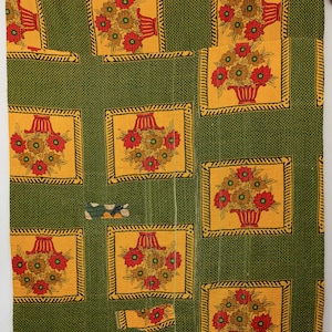 Premium, Cotton Kantha Quilt, Vintage Kantha Quilt, Kantha Bedspread
