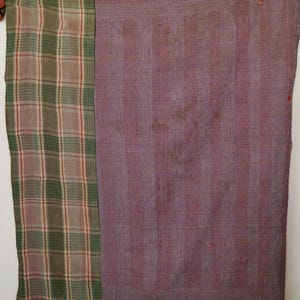 Couette kantha en coton vintage : couvre-lit indien, 60 x 90 pouces