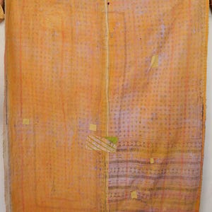 Traditional Indian Kantha Quilt Vintage Reversible Cotton Throw