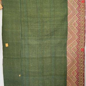 Rustikale Vintage Kantha Quilt indische handgefertigte Baumwolldecke