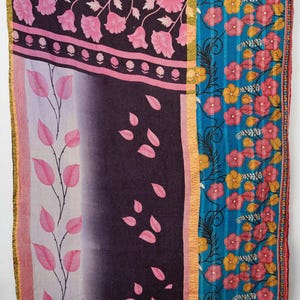 Vintage Indian Quilt, Kantha Cotton Throw, Handmade Patchwork Blanket, Boho Home Decor, Bedspread
