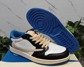 Jordan 1 x Travis Scott x Fragment Low Custom Trainers