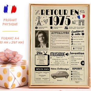Carte Anniversaire 50 Ans Femme Homme - Idée Cadeau 50 Ans Femme Homme - Decoration Anniversaire 50 Ans Femme Homme 1975 - Maman, Papa, Amie, Mariage
